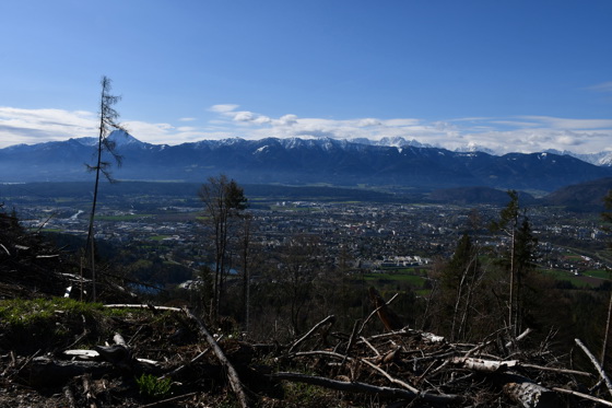 Blick auf Villach