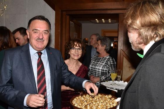 ein treuer Gast am Sängerball: BGM Heinrich Kattnig von St Jakob Im Rosental mit Begleitung