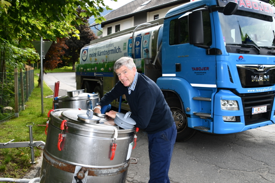 wenn andere feiern muß einer arbeiten - Milchtransporte Tabojer aus Arriach