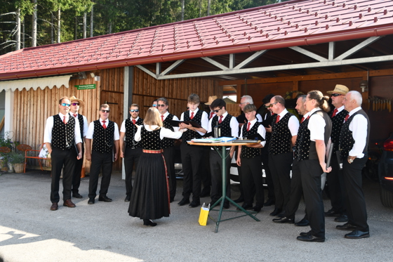 beim Proben - SR Zlan unter Chorleiterin Katrin Laber-Winkler