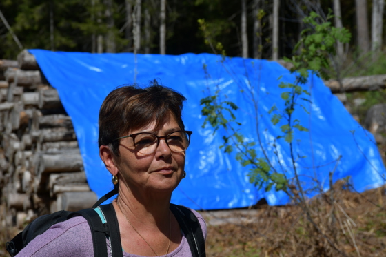 ...unsere Wanderführerin Erika...