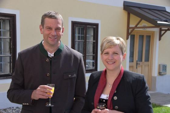 Leiterin der Kirchenverwaltung von Zlan, Ferndorf und Fresach-Puch: Claudia mit ihren Martin
