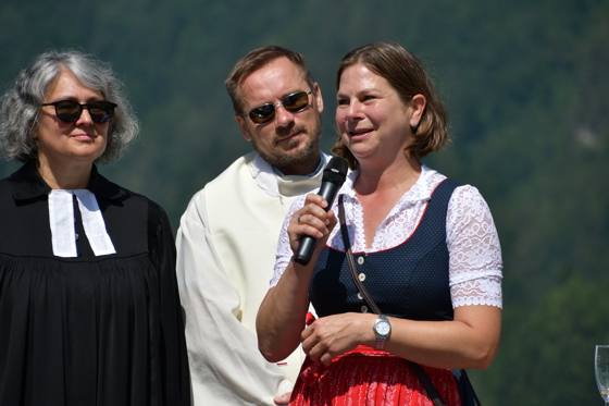 Bgm Karoline Turnscheck von der Nachbargemeinde Weissensee